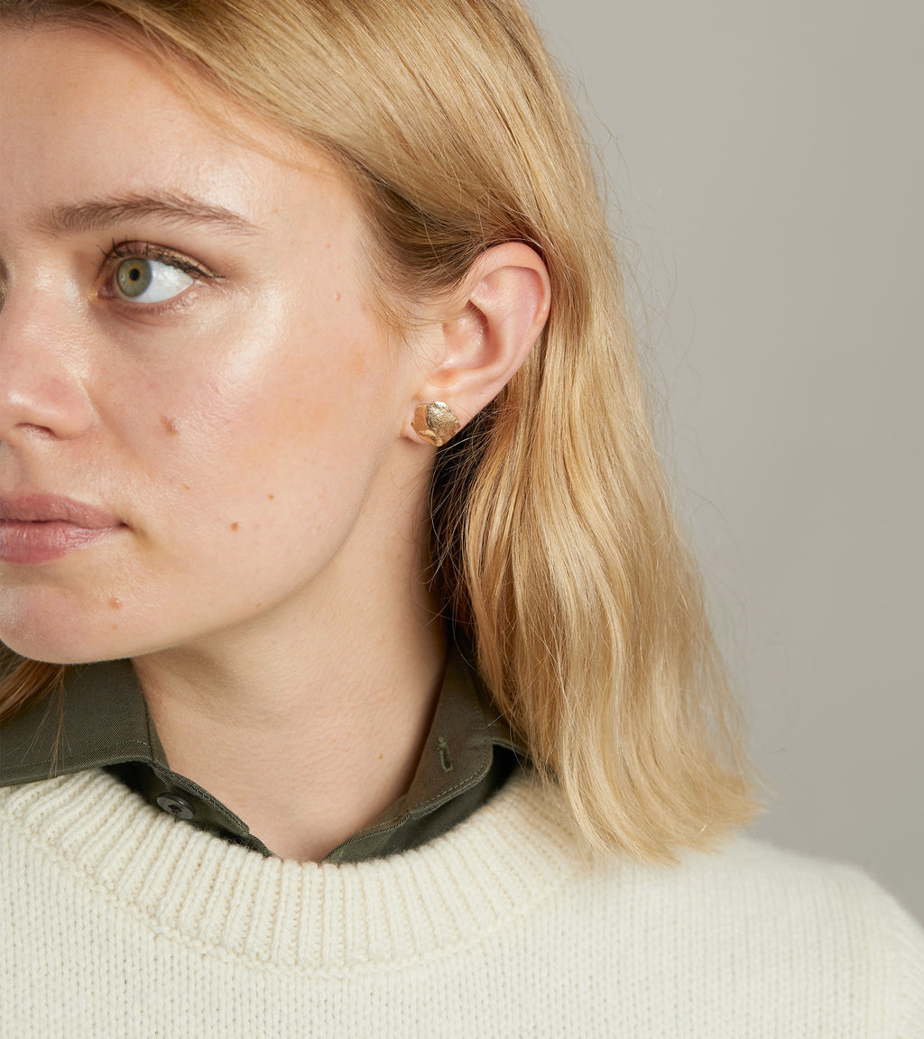 Gold Wicklow Studs Earrings for women 