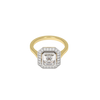 14ct Yellow Gold and Platinum--Lab grown diamonds--Decide Ring Size Later, 14ct Yellow Gold and Platinum--Lab grown diamonds--Know The Ring Size,