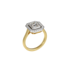 14ct Yellow Gold and Platinum--Lab grown diamonds--Decide Ring Size Later, 14ct Yellow Gold and Platinum--Lab grown diamonds--Know The Ring Size,