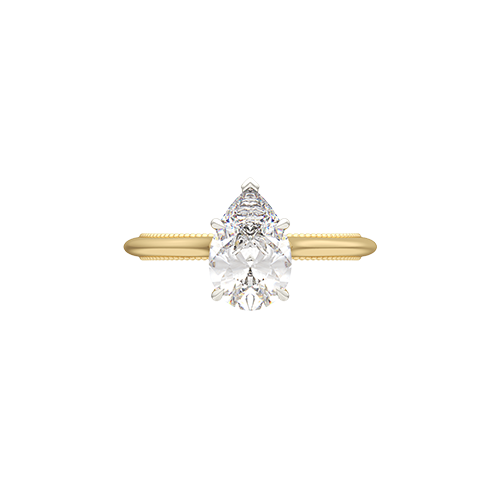Audley Solitaire Ring - Pear-cut