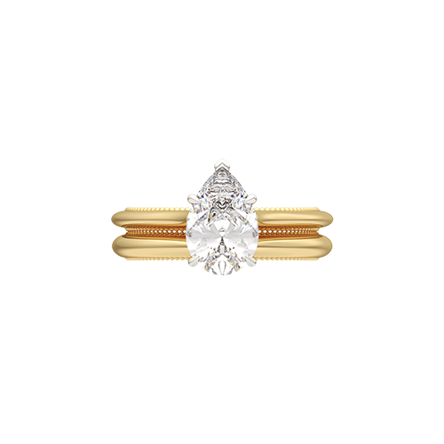Audley Solitaire Ring - Pear-cut