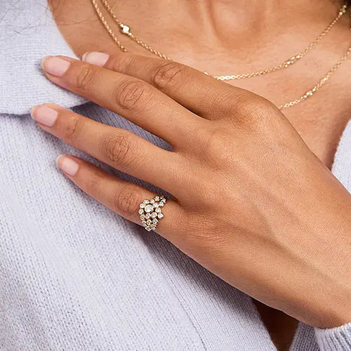 Dodola Diamond Pinkie Ring