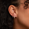 Yellow Gold Cora Hoops Earrings for Women | Lylies 
