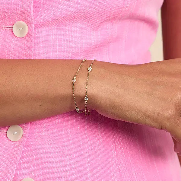 Double Celeste Diamond Bracelet