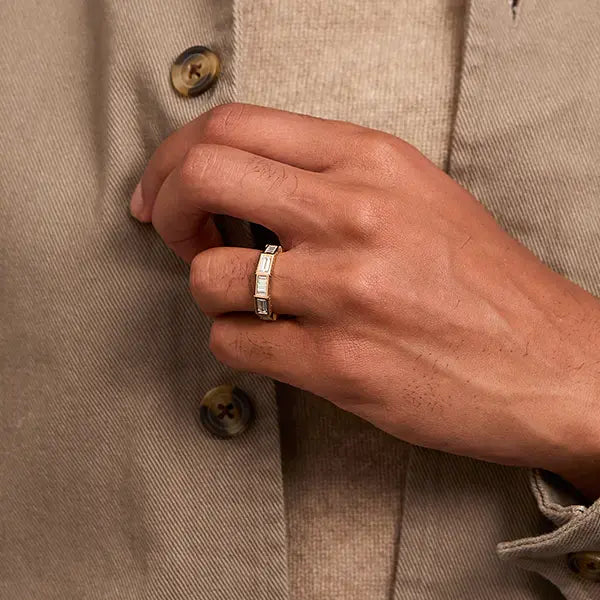 Men's Jigsaw Ring - Full Diamond