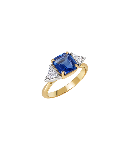 18ct Yellow Gold & Platinum--Sapphire & lab grown diamonds--Decide Ring Size Later, 18ct Yellow Gold & Platinum--Sapphire & lab grown diamonds--Know The Ring Size, Platinum--Sapphire & lab grown diamonds--Decide Ring Size Later, Platinum--Sapphire & lab grown diamonds--Know The Ring Size, 