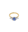 18ct Yellow Gold and Platinum--Sapphire and Lab Grown Diamonds--Decide Ring Size Later,  18ct Yellow Gold and Platinum--Sapphire and Lab grown Diamonds--Know The Ring Size, 