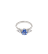 Platinum--Sapphire and Lab Grown Diamonds--Decide Ring Size Later,  Platinum--Sapphire and Lab grown Diamonds--Know The Ring Size,