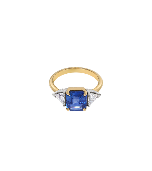 18ct Yellow Gold & Platinum--Sapphire & lab grown diamonds--Decide Ring Size Later, 18ct Yellow Gold & Platinum--Sapphire & lab grown diamonds--Know The Ring Size, Platinum--Sapphire & lab grown diamonds--Decide Ring Size Later, Platinum--Sapphire & lab grown diamonds--Know The Ring Size, 