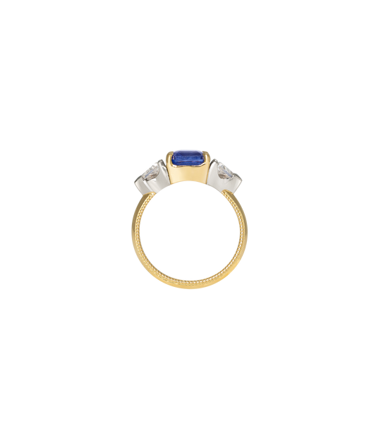18ct Yellow Gold & Platinum--Sapphire & lab grown diamonds--Decide Ring Size Later, 18ct Yellow Gold & Platinum--Sapphire & lab grown diamonds--Know The Ring Size, Platinum--Sapphire & lab grown diamonds--Decide Ring Size Later, Platinum--Sapphire & lab grown diamonds--Know The Ring Size, 