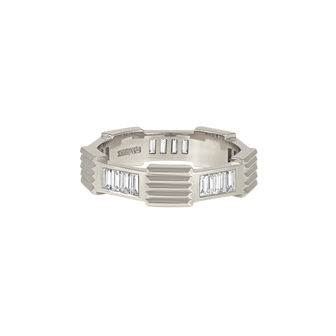 Men's Jigsaw Ring - Half Diamond