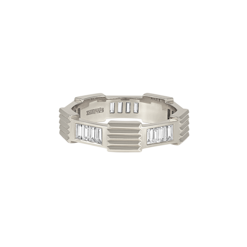 Men's Jigsaw Ring - Half Diamond