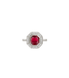 Platinum--Ruby and lab grown diamonds--Decide Ring Size Later, Platinum--Ruby and lab grown diamonds--Know The Ring Size, 