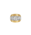 14ct Yellow Gold and Platinum--Know The Ring Size, 14ct Yellow Gold and Platinum--Decide Ring Size Later, 