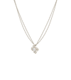 Platinum--0.76ct Lab Grown Diamonds--Pendant on Double Chain, Platinum--0.76ct Lab Grown Diamonds--Pendant only