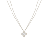 Platinum--0.76ct Lab Grown Diamonds--Pendant on Double Chain, Platinum--0.76ct Lab Grown Diamonds--Pendant only