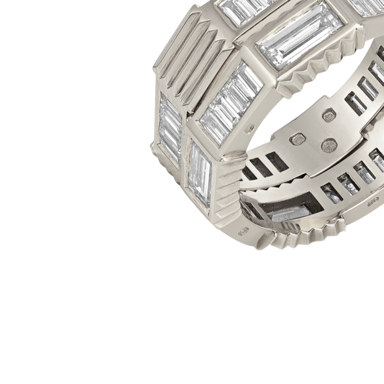 Men's Jigsaw Ring - Full Diamond