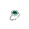 Platinum--Emerald and lab grown diamonds--Decide Ring Size Later, Platinum--Emerald and lab grown diamonds--Know The Ring Size, 