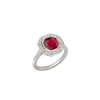 Platinum--Ruby and lab grown diamonds--Decide Ring Size Later, Platinum--Ruby and lab grown diamonds--Know The Ring Size, 