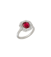 Platinum--Ruby and lab grown diamonds--Decide Ring Size Later, Platinum--Ruby and lab grown diamonds--Know The Ring Size, 