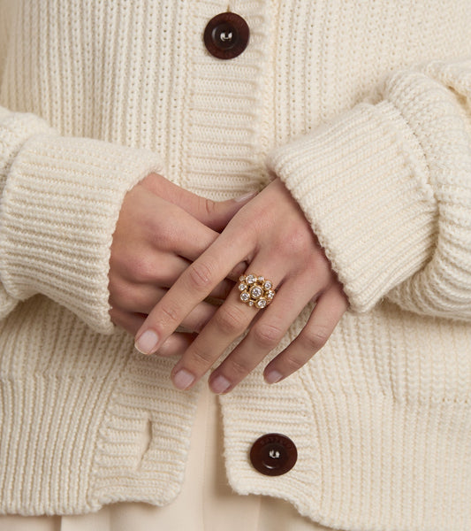 Yellow Gold Elysian Ring for Women --  Lab Grown Diamonds