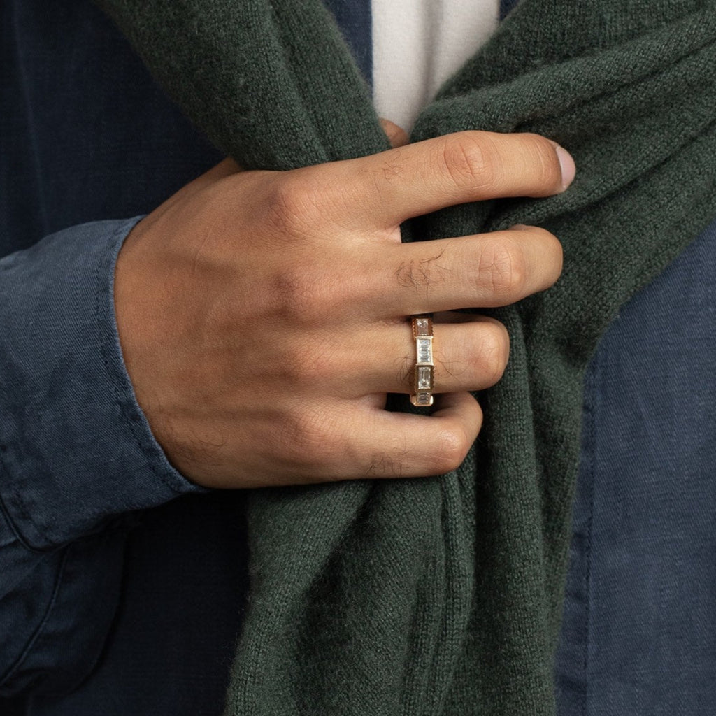 Men's Jigsaw Ring - Full Diamond