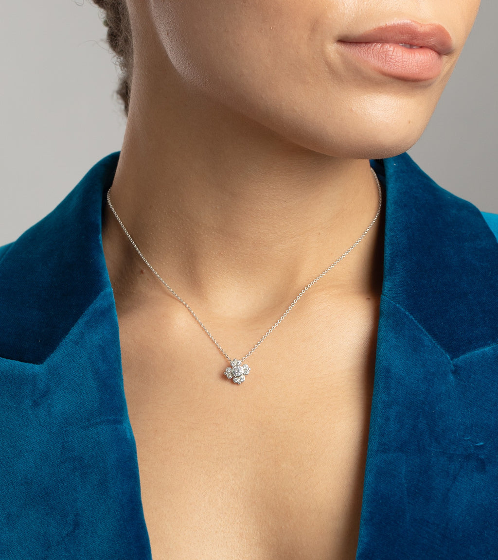 Platinum--Petite [0.43ct]--Pendant with chain, Platinum--Petite [0.43ct]--Pendant only,