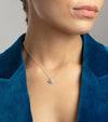 Platinum--Lab Grown Diamonds [0.43ct]--Pendant only, Platinum--Lab Grown Diamonds [0.43ct]--Pendant on delicate trace chain,