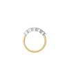 14ct Yellow Gold and Platinum--Lab Grown Diamonds [0.85ct]--Decide Ring Size Later, 14ct Yellow Gold and Platinum--Lab Grown Diamonds [0.85ct]--Know The Ring Size,