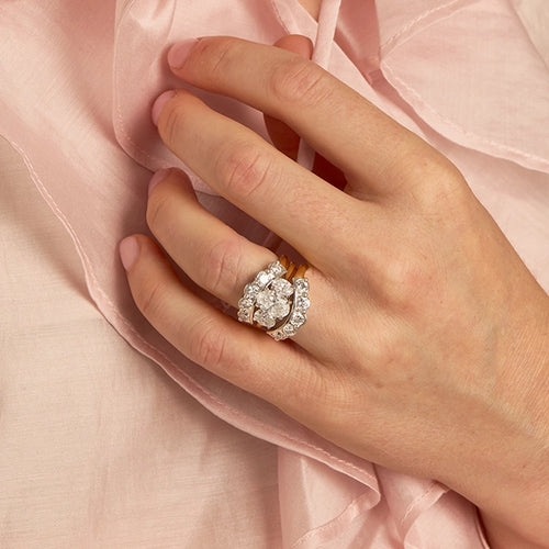 Venus Scalloped Diamond Ring