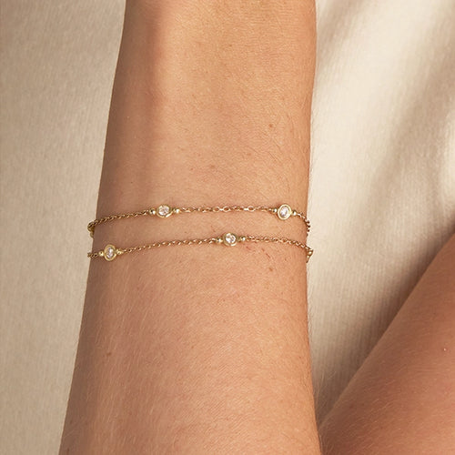 Double Celeste Diamond Bracelet