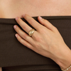 Rose-Cut Diamond Wave Ring