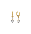 14ct Yellow Gold and Platinum--Cora hoops and drops [1.46ct], 14ct Yellow Gold and Platinum--Drops only [1.46ct],