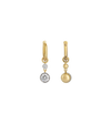 14ct Yellow Gold and Platinum--Cora hoops and drops [1.46ct], 14ct Yellow Gold and Platinum--Drops only [1.46ct],