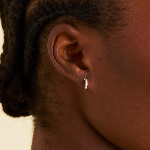 Ezili Diamond Hoops - small