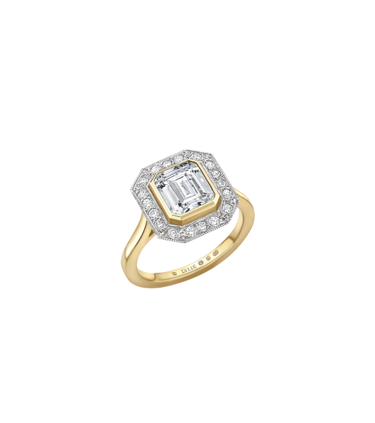 18ct Yellow Gold and Platinum--Lab grown diamonds--Decide Ring Size Later, 18ct Yellow Gold and Platinum--Lab grown diamonds--Know The Ring Size,