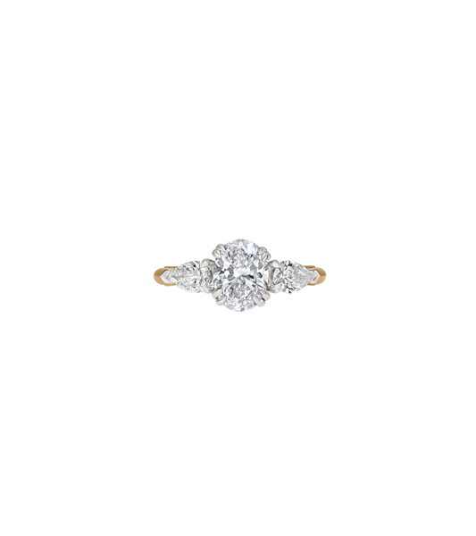 18ct Yellow Gold and Platinum--Lab Grown Diamonds--Decide Ring Size Later,  18ct Yellow Gold and Platinum--Lab Grown Diamonds--Know The Ring Size, 