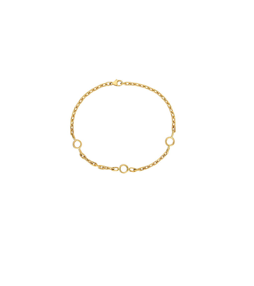 9ct Yellow Gold--3 Charm Loops,