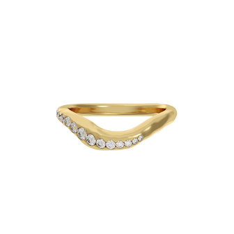 Minerva Asymmetrical Shaped Diamond Ring
