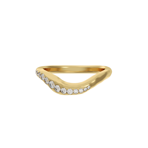 Minerva Asymmetrical Shaped Diamond Ring