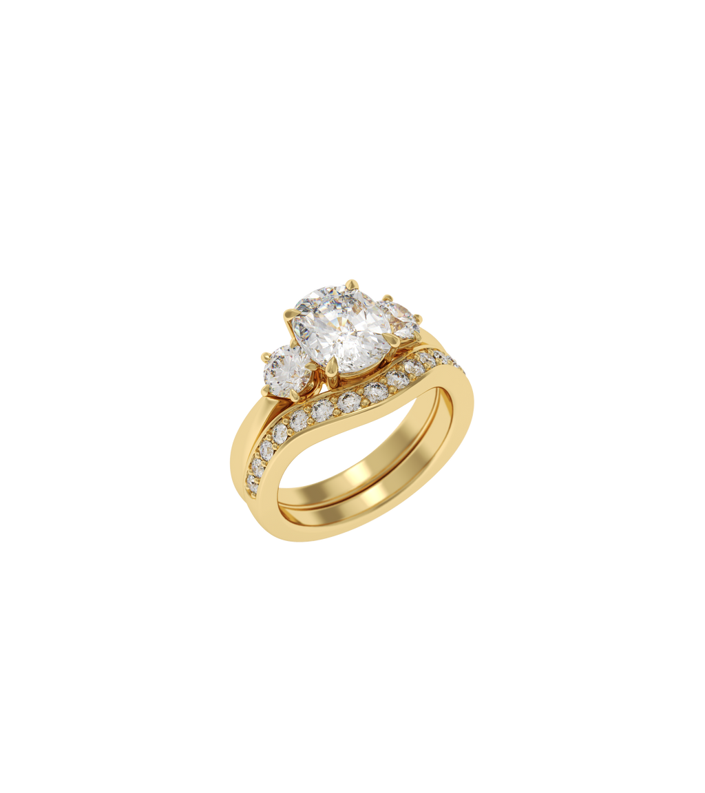 14ct Yellow Gold--75% Coverage Lab Grown Diamonds--Know The Ring Size, 14ct Yellow Gold--75% Coverage Lab Grown Diamonds--Decide Ring Size Later, 18ct Yellow Gold--75% Coverage Lab Grown Diamonds--Know The Ring Size, 18ct Yellow Gold--75% Coverage Lab Grown Diamonds--Decide Ring Size Later, 