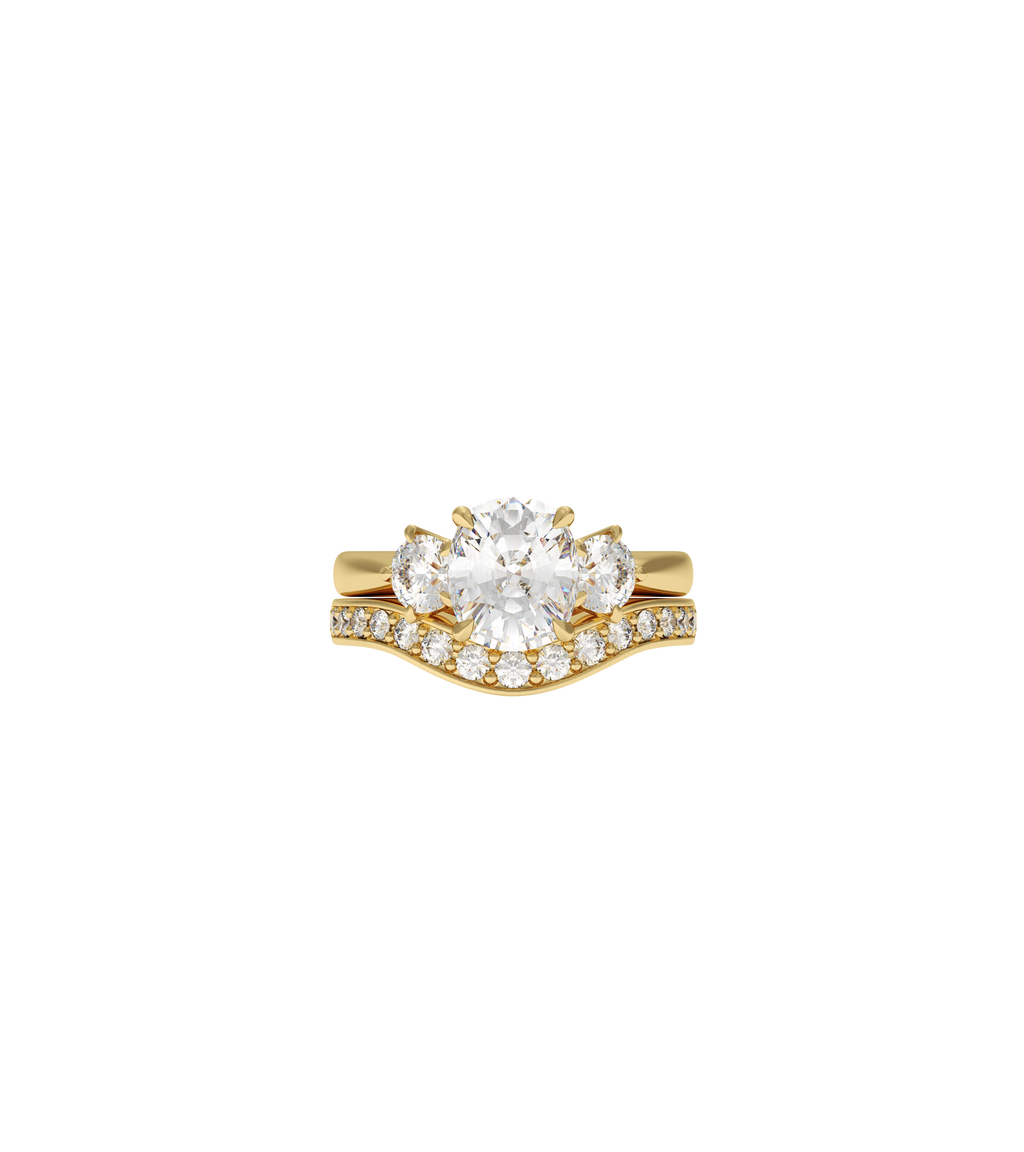 14ct Yellow Gold--75% Coverage Lab Grown Diamonds--Know The Ring Size, 14ct Yellow Gold--75% Coverage Lab Grown Diamonds--Decide Ring Size Later, 18ct Yellow Gold--75% Coverage Lab Grown Diamonds--Know The Ring Size, 18ct Yellow Gold--75% Coverage Lab Grown Diamonds--Decide Ring Size Later, 