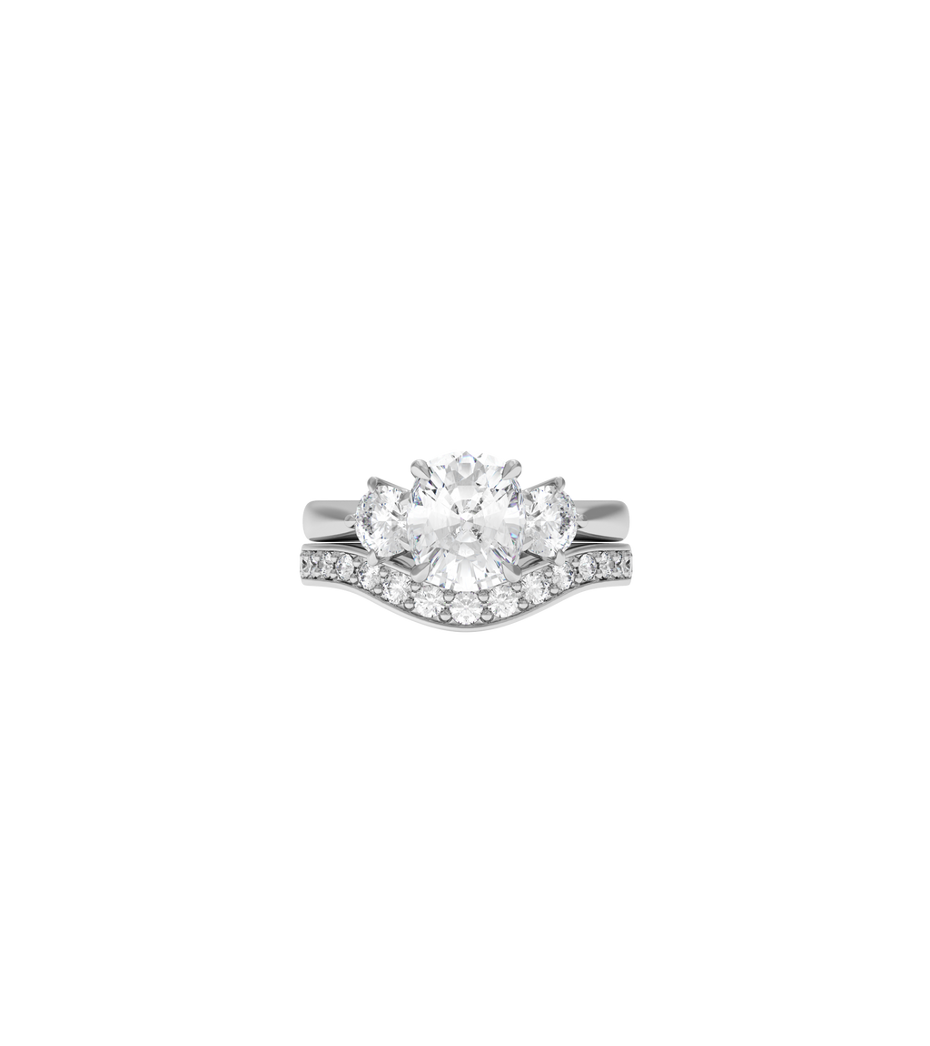 Platinum--75% Coverage Lab Grown Diamonds--Know The Ring Size, Platinum--75% Coverage Lab Grown Diamonds--Decide Ring Size Later, 