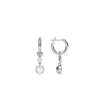 Platinum--Cora hoops and drops [1.46ct], Platinum--Drops only [1.46ct],
