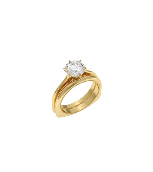 14ct Yellow Gold--1ct Lab Grown Diamond--Normal Ring Band, 14ct Yellow Gold--1.25ct Lab Grown Diamond--Normal Ring Band, 14ct Yellow Gold--1.5ct Lab Grown Diamond--Normal Ring Band, 14ct Yellow Gold--1.75ct Lab Grown Diamond--Normal Ring Band, 14ct Yellow Gold--2ct Lab Grown Diamond--Normal Ring Band,