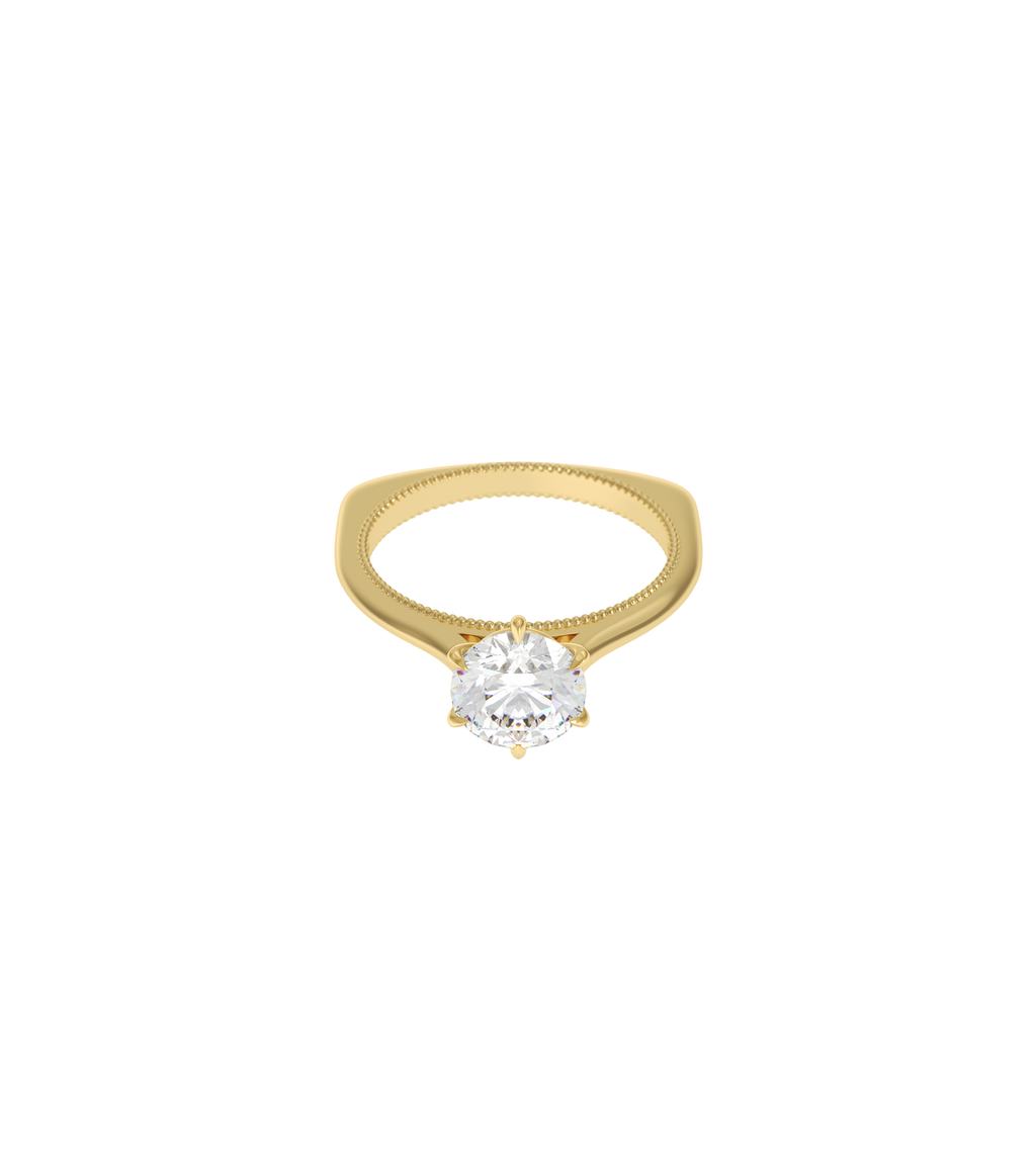 14ct Yellow Gold--1ct Lab Grown Diamond--Normal Ring Band, 14ct Yellow Gold--1.25ct Lab Grown Diamond--Normal Ring Band, 14ct Yellow Gold--1.5ct Lab Grown Diamond--Normal Ring Band, 14ct Yellow Gold--1.75ct Lab Grown Diamond--Normal Ring Band, 14ct Yellow Gold--2ct Lab Grown Diamond--Normal Ring Band,