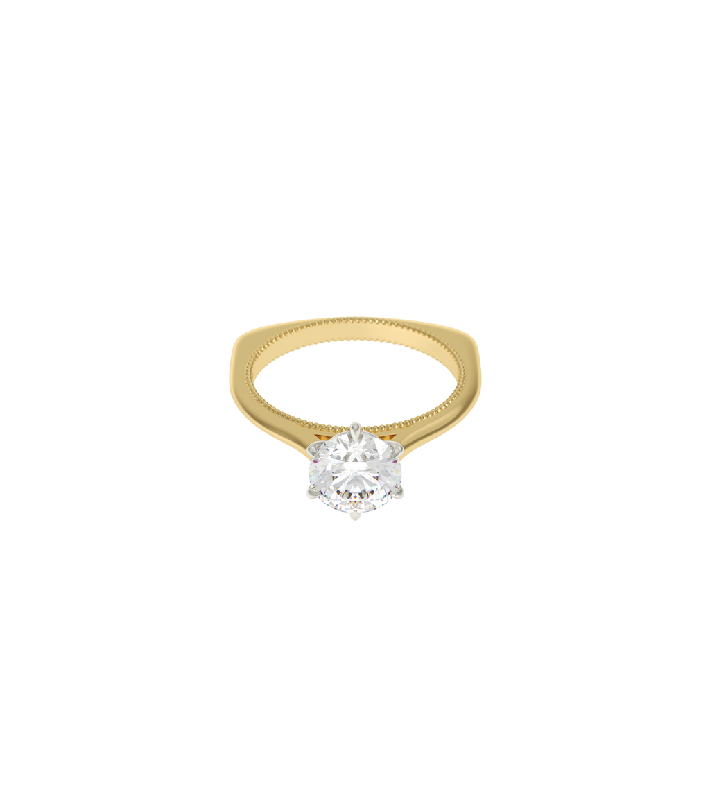 14ct Yellow Gold and Platinum--1ct Lab Grown Diamond--Normal Ring Band, 14ct Yellow Gold and Platinum--1.25ct Lab Grown Diamond--Normal Ring Band, 14ct Yellow Gold and Platinum--1.5ct Lab Grown Diamond--Normal Ring Band, 14ct Yellow Gold and Platinum--1.75ct Lab Grown Diamond--Normal Ring Band, 14ct Yellow Gold and Platinum--2ct Lab Grown Diamond--Normal Ring Band,