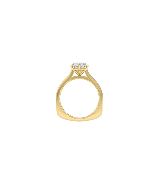 14ct Yellow Gold--1ct Lab Grown Diamond--Normal Ring Band, 14ct Yellow Gold--1.25ct Lab Grown Diamond--Normal Ring Band, 14ct Yellow Gold--1.5ct Lab Grown Diamond--Normal Ring Band, 14ct Yellow Gold--1.75ct Lab Grown Diamond--Normal Ring Band, 14ct Yellow Gold--2ct Lab Grown Diamond--Normal Ring Band,