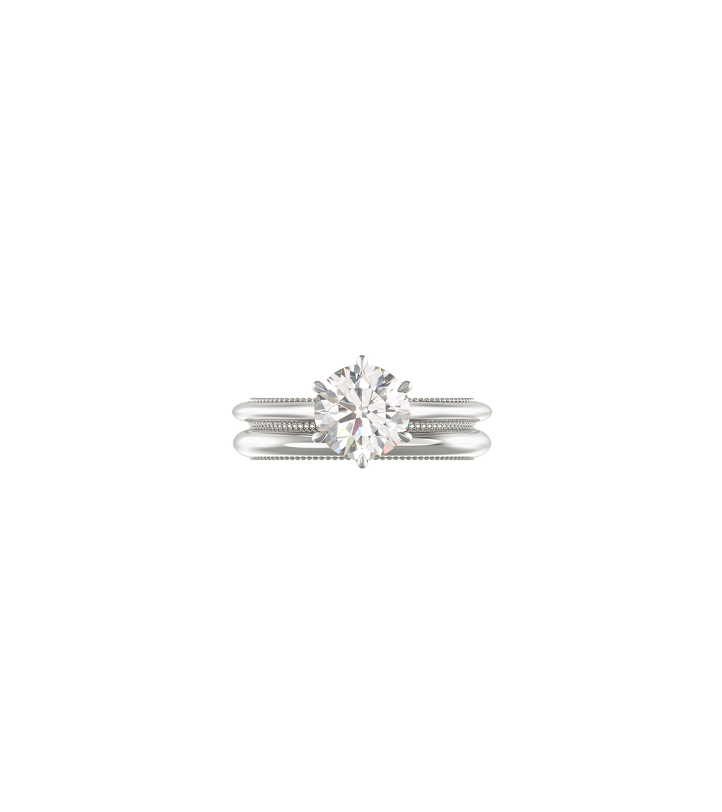Platinum--1ct Lab Grown Diamond--Non Spin Ring Band, Platinum--1.25ct Lab Grown Diamond--Non Spin Ring Band, Platinum--1.5ct Lab Grown Diamond--Non Spin Ring Band, Platinum--1.75ct Lab Grown Diamond--Non Spin Ring Band, Platinum--2ct Lab Grown Diamond--Non Spin Ring Band,