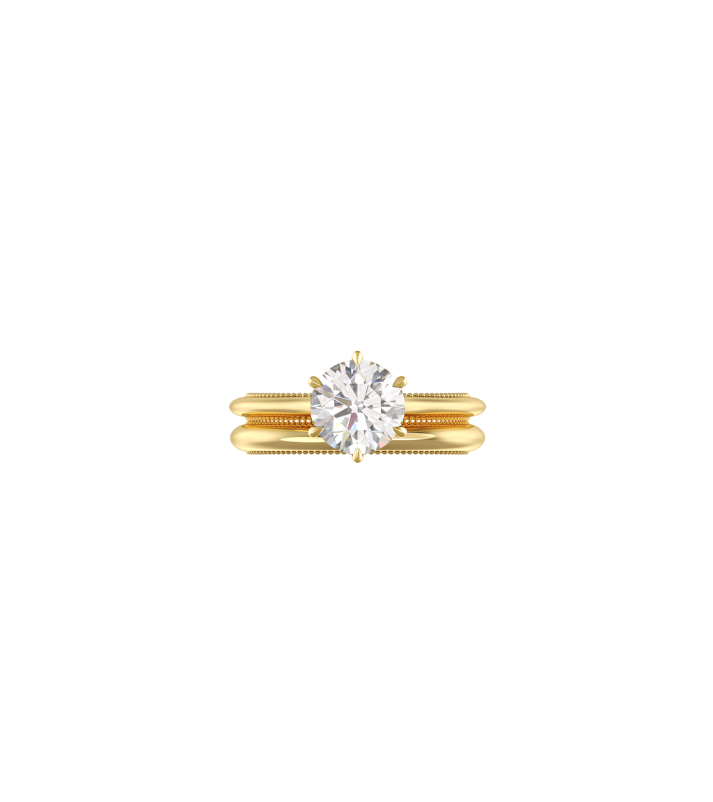 14ct Yellow Gold--1ct Lab Grown Diamond--Normal Ring Band, 14ct Yellow Gold--1.25ct Lab Grown Diamond--Normal Ring Band, 14ct Yellow Gold--1.5ct Lab Grown Diamond--Normal Ring Band, 14ct Yellow Gold--1.75ct Lab Grown Diamond--Normal Ring Band, 14ct Yellow Gold--2ct Lab Grown Diamond--Normal Ring Band,